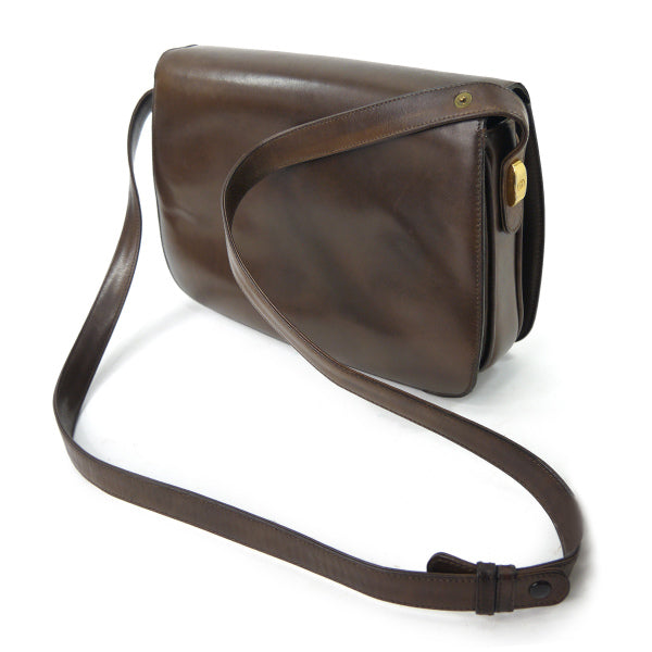 OLD Gucci　ミニGGロック総革2WAYバッグ（濃茶）