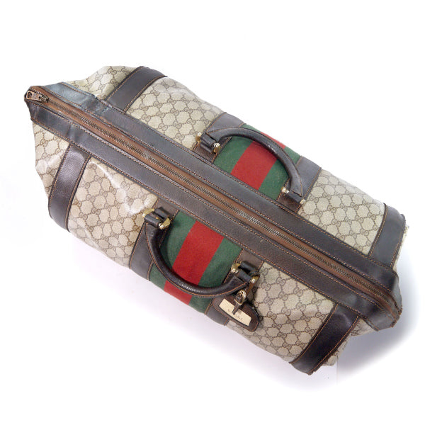 OLD Gucci 使用厳禁！大型ドラムボストン（茶）