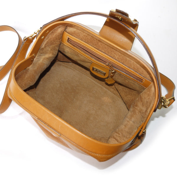 OLD Gucci GG型押し ドクターズ2WAYバッグ（キャメル）