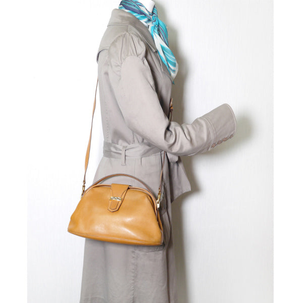 OLD Gucci GG型押し ドクターズ2WAYバッグ（キャメル）