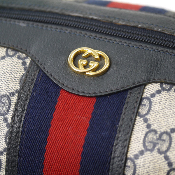OLD Gucci シェリー定番ミニボストン（青）