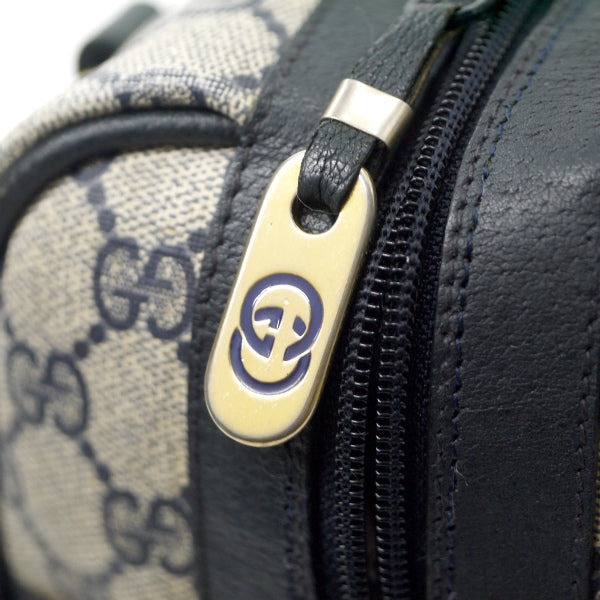 OLD Gucci シェリー定番ミニボストン（青）