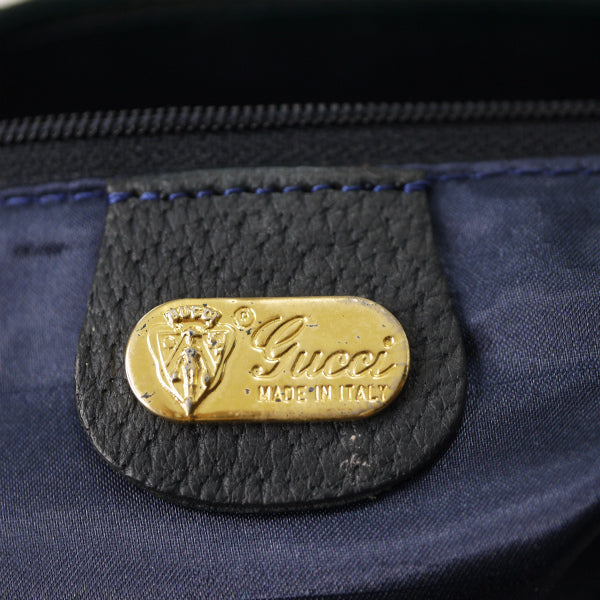OLD Gucci シェリー定番ミニボストン（青）