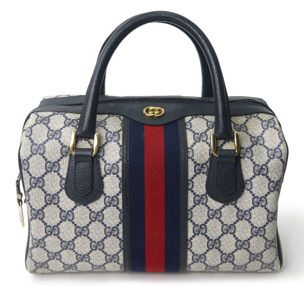 OLD Gucci シェリー定番ミニボストン（青）