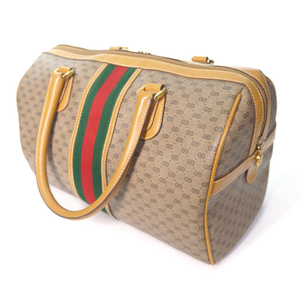 OLD Gucci マイクロＧＧシェリーボストン（キャメル）