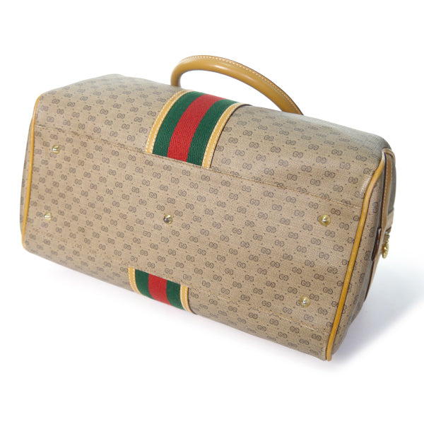 OLD Gucci マイクロＧＧシェリーボストン（キャメル）