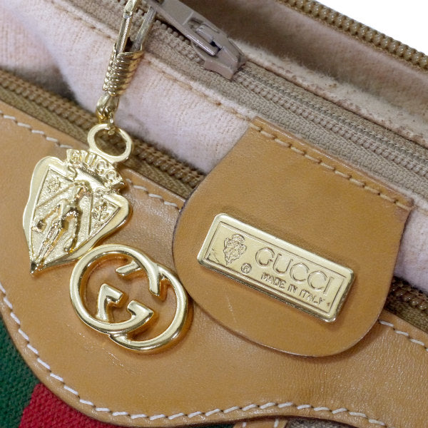 OLD Gucci マイクロＧＧシェリーボストン（キャメル）