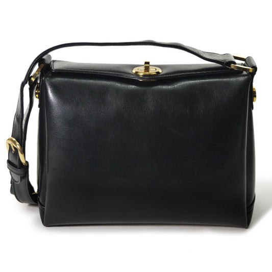 OLD Gucci　黒ハンドバッグ（2WAY・GG金具）
