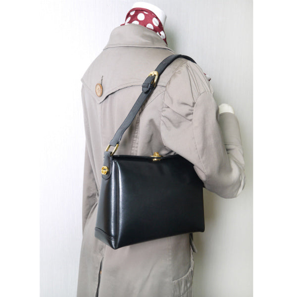 OLD Gucci　黒ハンドバッグ（2WAY・GG金具）