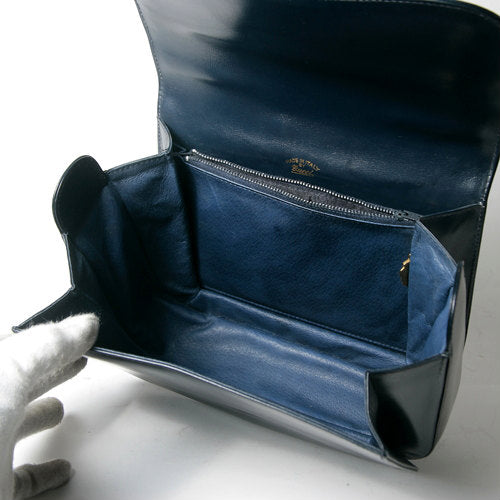 OLD Gucci マドモアゼル濃紺ミニハンドバッグ