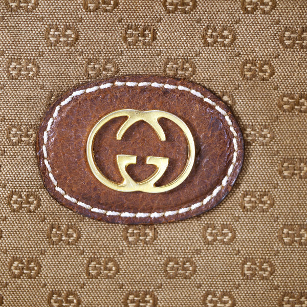 OLD Gucci メキシコ製!!希少マイクロGGジャガード ミニボストン（茶）