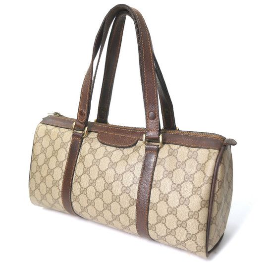 OLD Gucci　2WAYドラム型ミニボストン（茶）
