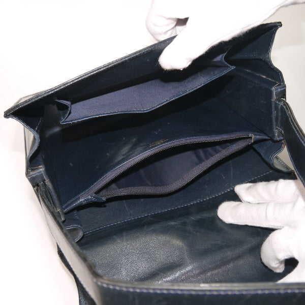 OLD Gucci 70s希少!ボックス型2WAYジャガードショルダー（青）