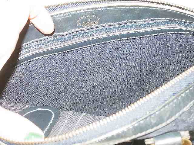 OLD Gucci 　おまけ付！ミニボストン(青キャンパス）