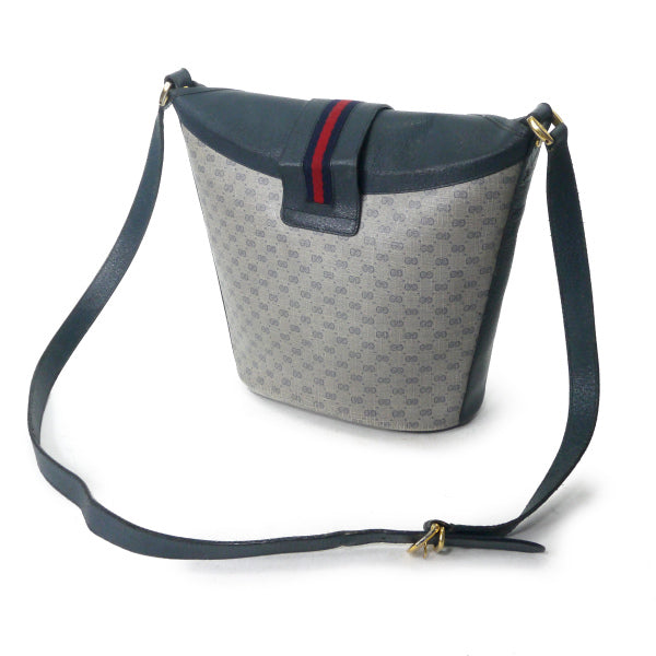 OLD Gucci マイクロＧＧバケツ型シェリーショルダー（青）