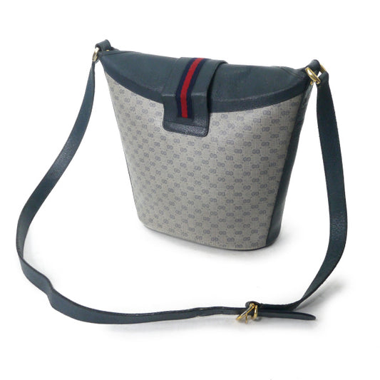 OLD Gucci マイクロＧＧバケツ型シェリーショルダー（青）