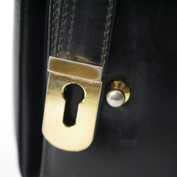 OLD Gucci　総革ビッグGG金具2WAYショルダー（黒）