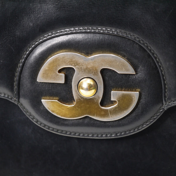 OLD Gucci　総革ビッグGG金具2WAYショルダー（黒）
