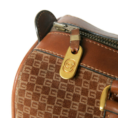 OLD Gucci ２WayマイクロGGスエードボストン（キャメル）