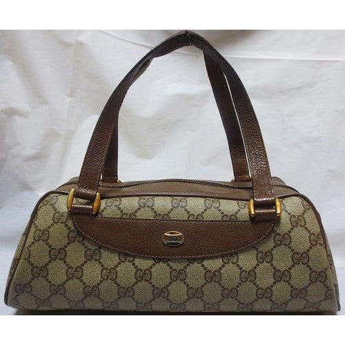 OLD Gucci 台形ミニボストン（茶）