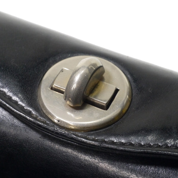 OLD Gucci　総革トップターンロックハンドバッグ（黒）