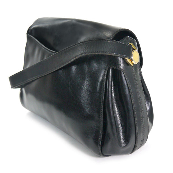 OLD Gucci　総革G金具ワンショルダー（黒）