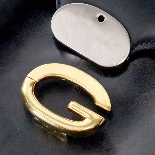 OLD Gucci　総革G金具ワンショルダー（黒）