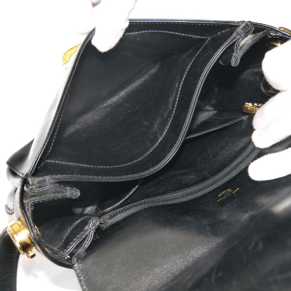 OLD Gucci　総革G金具ワンショルダー（黒）