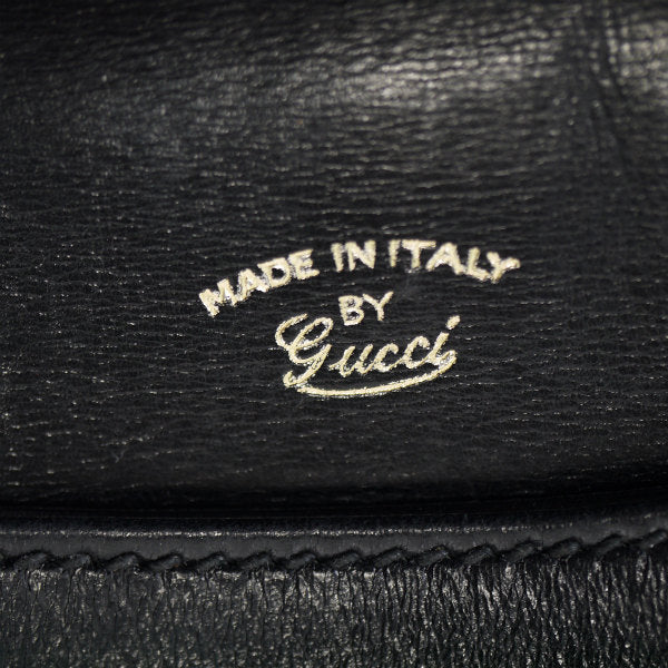 OLD Gucci　総革G金具ワンショルダー（黒）