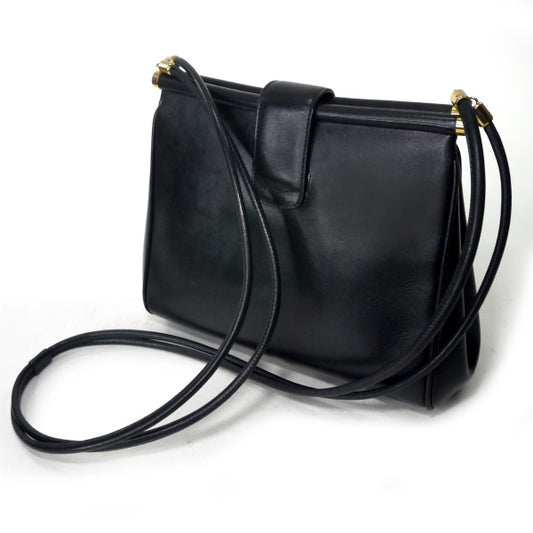 OLD Gucci　総革G金具ワンショルダー（黒）