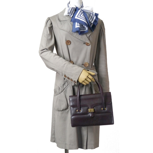 OLD Gucci　60年代物!!レザーミニハンドバッグ（濃茶）