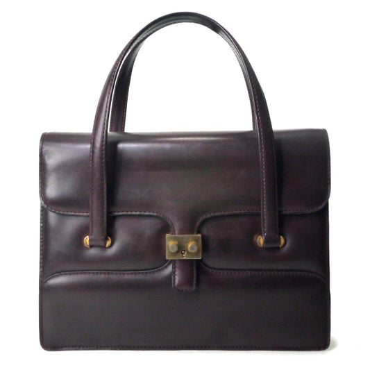 OLD Gucci　60年代物!!レザーミニハンドバッグ（濃茶）