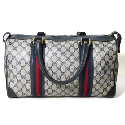 OLD Gucci　大型ボストン（２シェリー青）