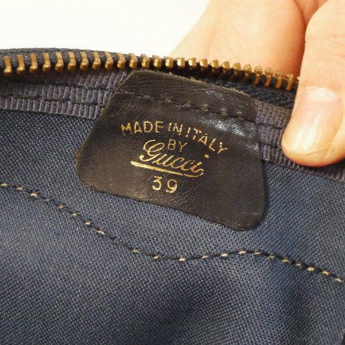 OLD Gucci　大型ボストン（２シェリー青）