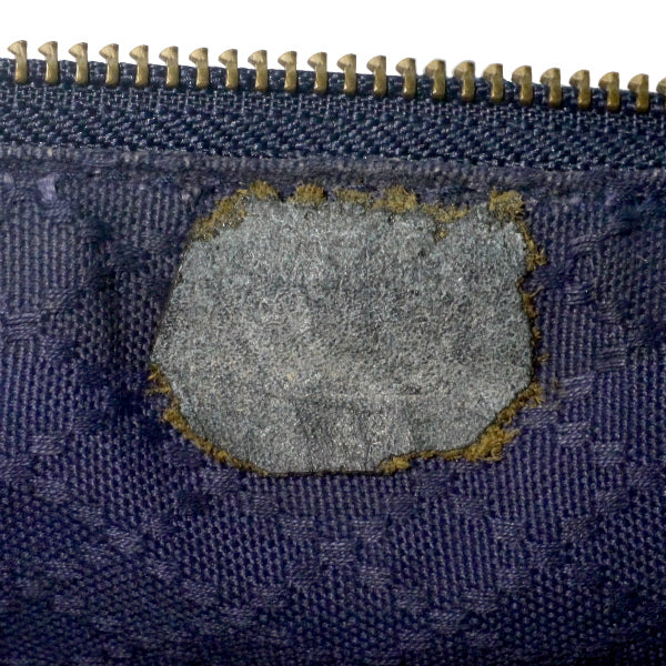 OLD Gucci　レア!!鍵付きスエード大型ボストン（濃紺）
