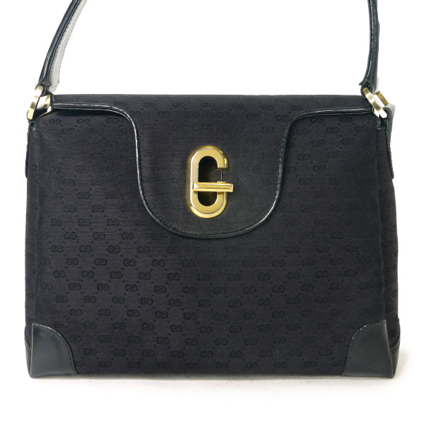OLD Gucci　Gターンロック ジャガードバッグ