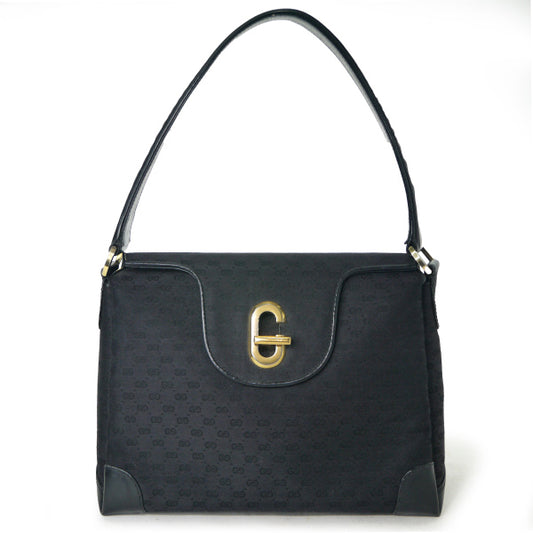 OLD Gucci　Gターンロック ジャガードバッグ