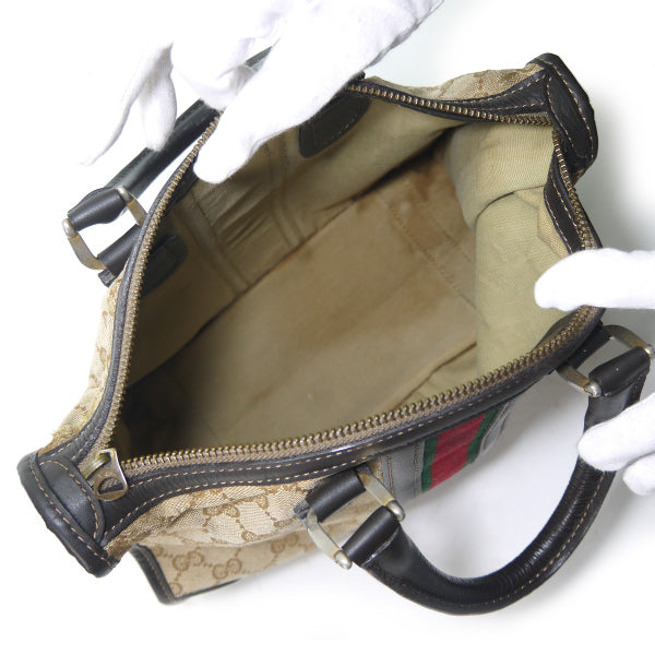 OLD Gucciスクエアミニボストン（ジャガード）