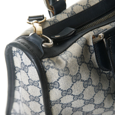 OLD Gucci ショルダー付きシェリーボストン（青）