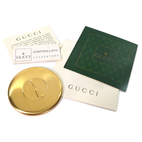 OLD Gucci ＜訳あり＞レディロック 総革2WAYバッグ（紺）