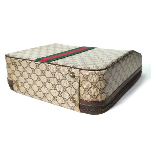 OLD Gucci 「Olivetti」 タイプライターケース（茶）＜訳アリ＞