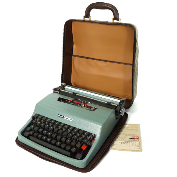 OLD Gucci 「Olivetti」 タイプライターケース（茶）＜訳アリ＞