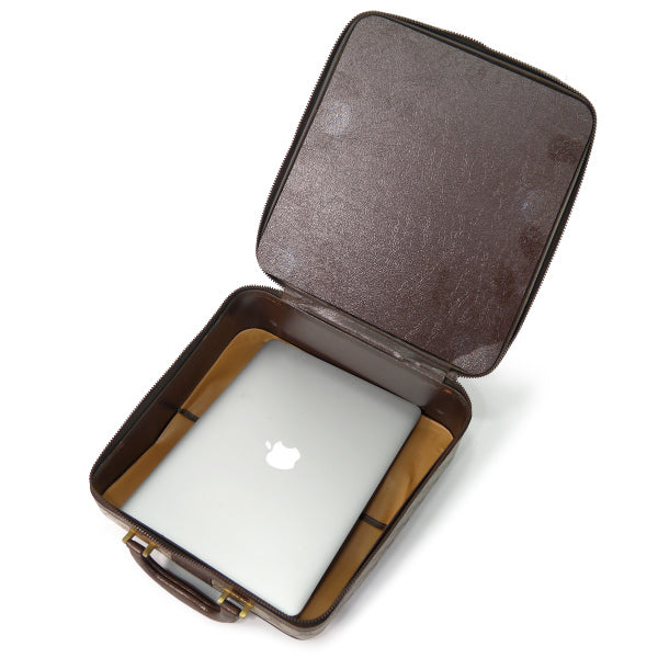 OLD Gucci 「Olivetti」 タイプライターケース（茶）＜訳アリ＞