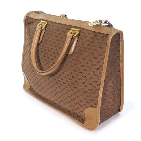OLD Gucci70ｓマイクロGGブリーフボストン（キャメル）