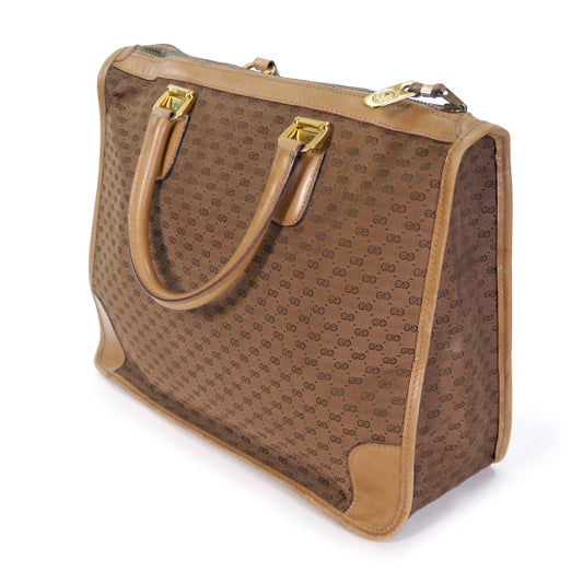 OLD Gucci70ｓマイクロGGブリーフボストン（キャメル）