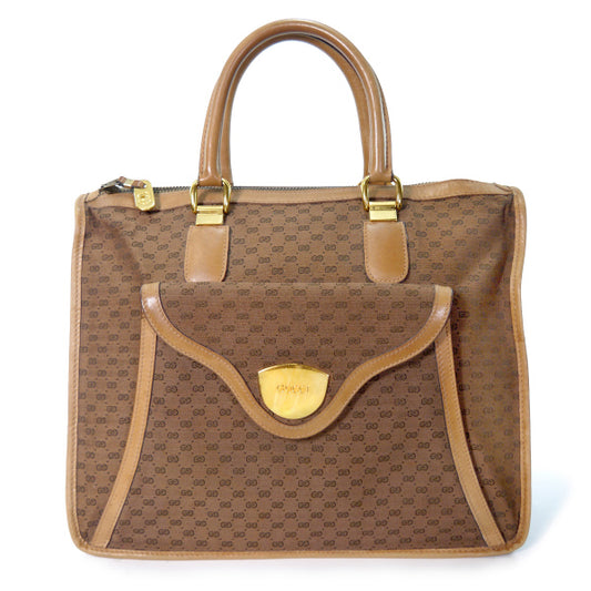OLD Gucci70ｓマイクロGGブリーフボストン（キャメル）