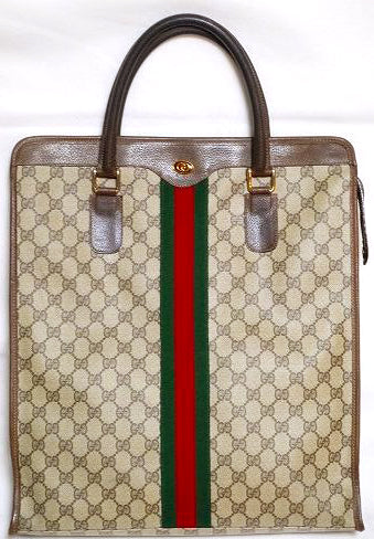 OLD Gucci レトロ！ブリーフバッグ(茶)