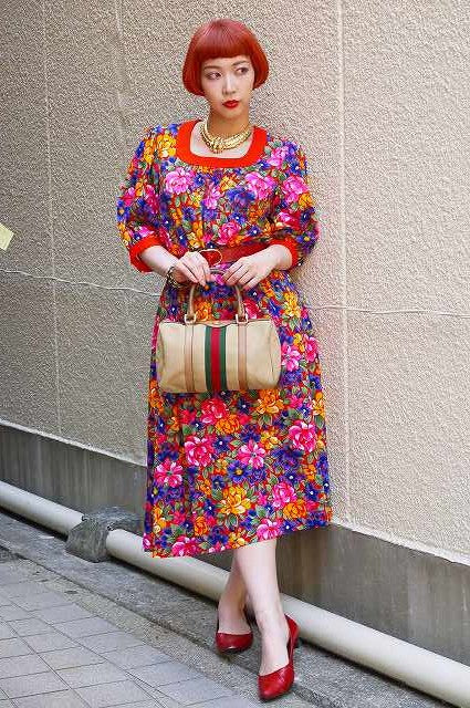 OLD Gucci ＜訳あり＞シェリーミニボストン（ベージュ）