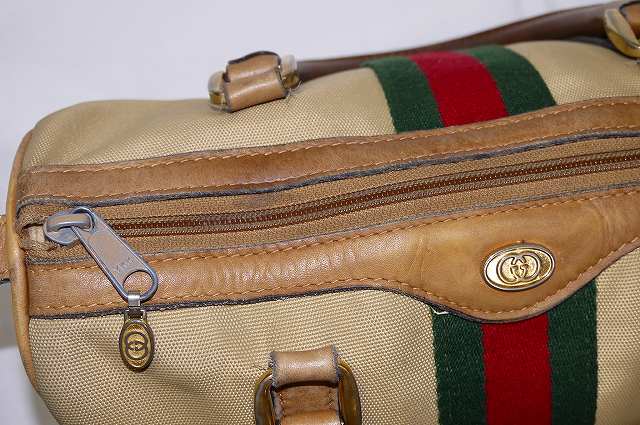 OLD Gucci ＜訳あり＞シェリーミニボストン（ベージュ）