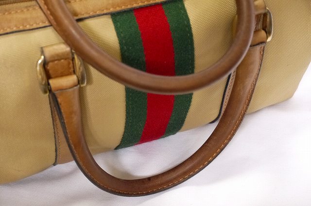 OLD Gucci ＜訳あり＞シェリーミニボストン（ベージュ）